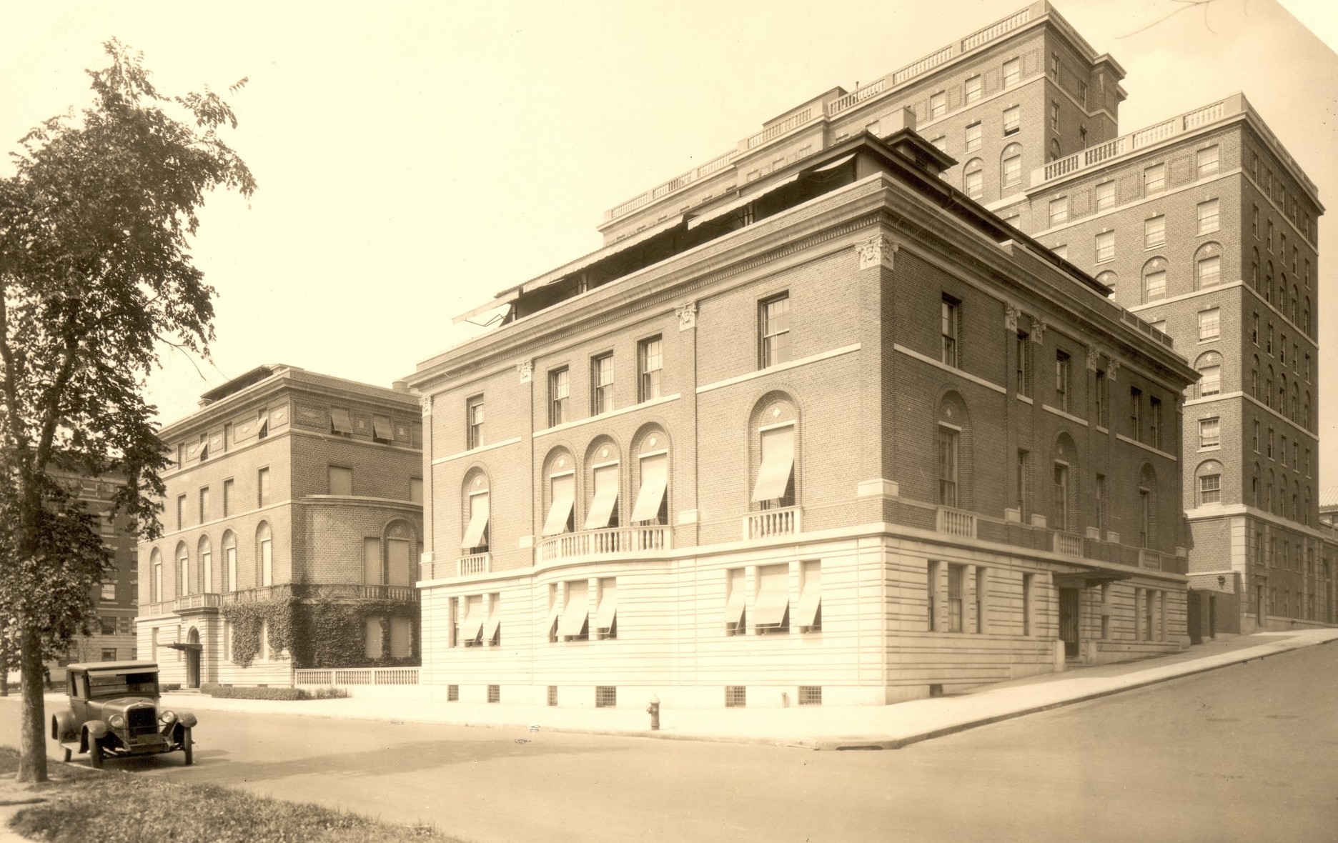 The exterior of Faculty House has it appeared when it opened in 1923