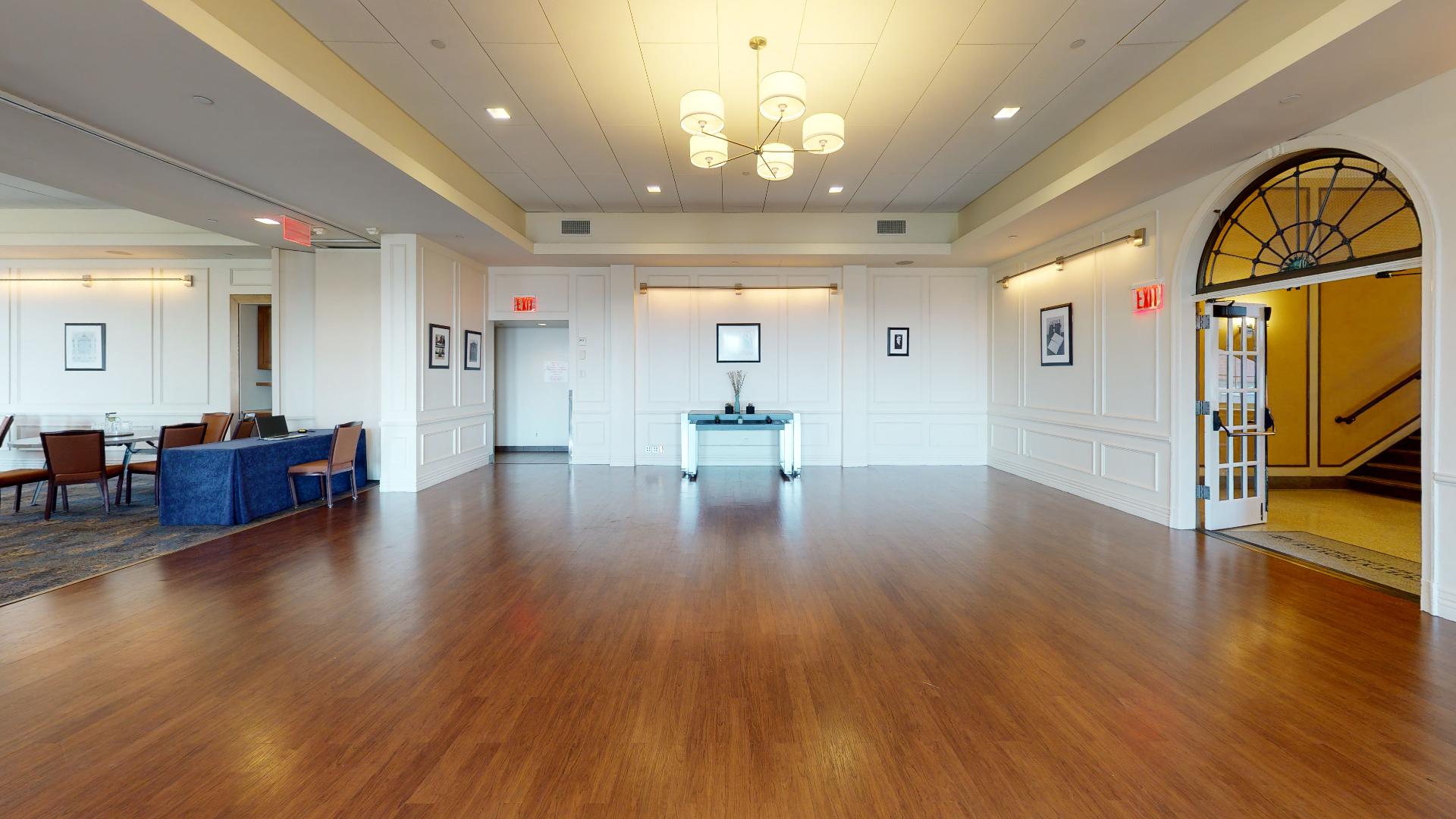 Presidential Ballroom reception area and dance floor