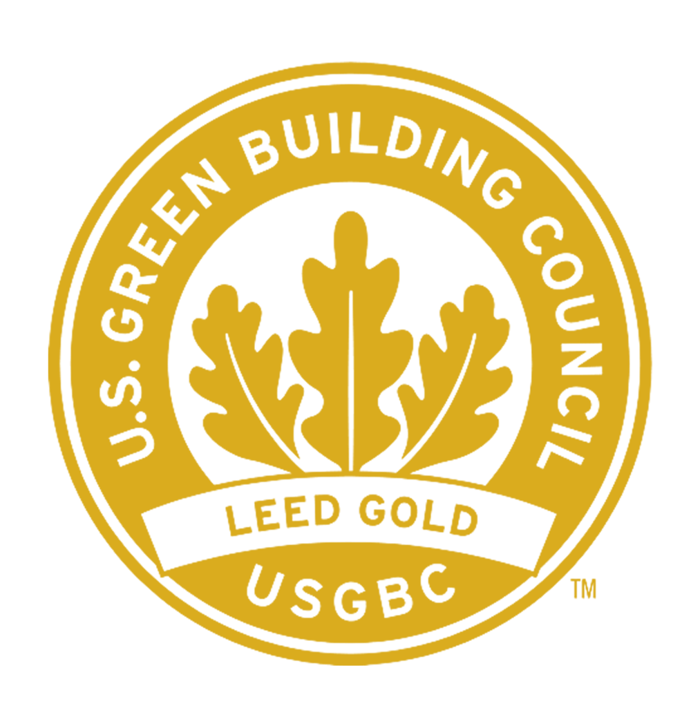 Symbol of LEED Gold Certification.