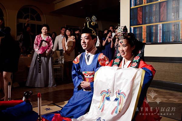 Jane & Reuben taking photos after their ceremony.