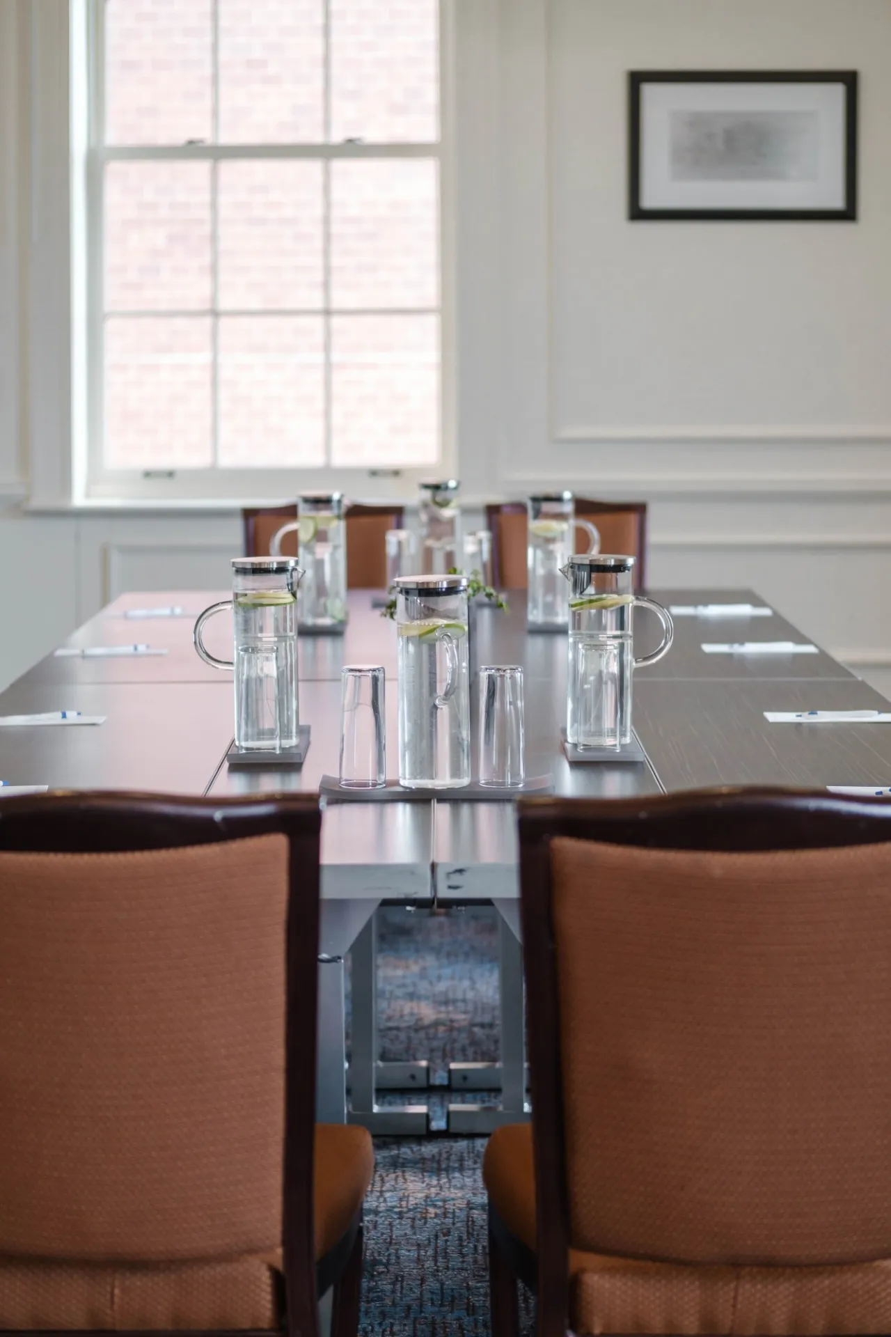 Presidential Room 3 set for a meeting