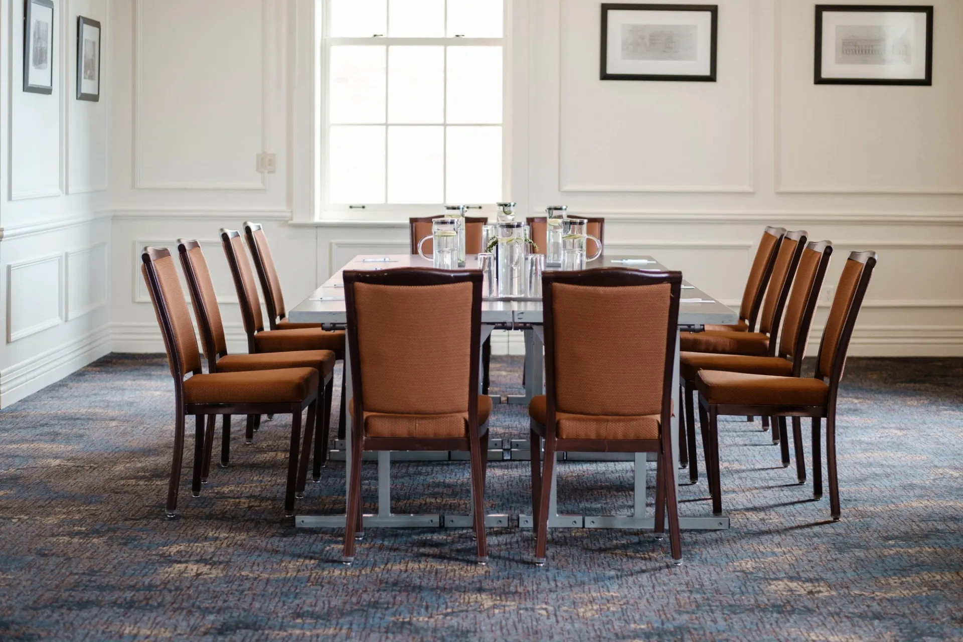 Presidential Room 3 set for a meeting