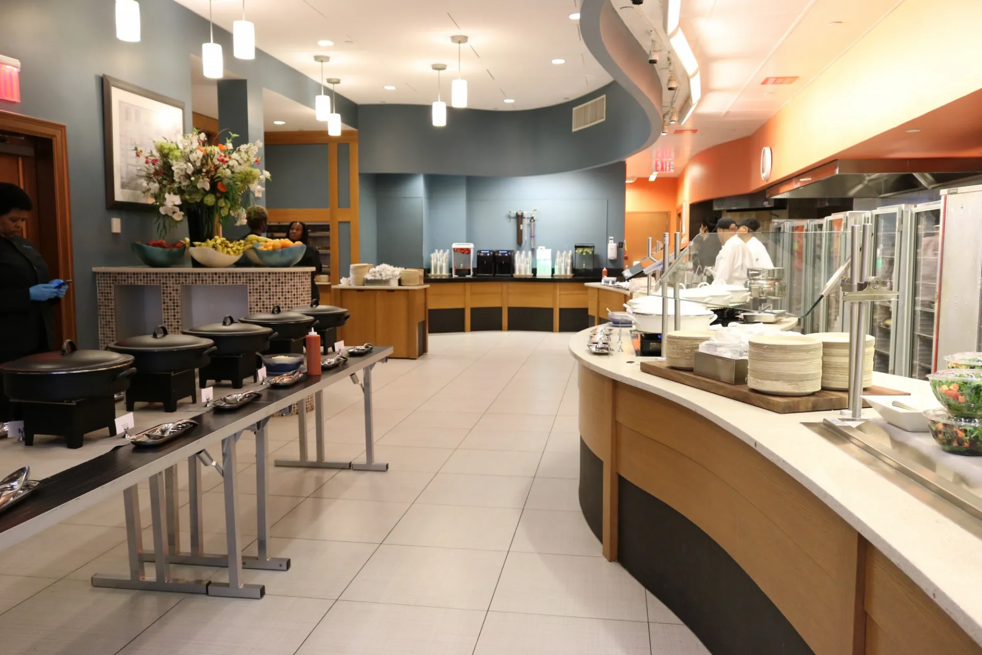 The new servery on the second floor of Faculty House