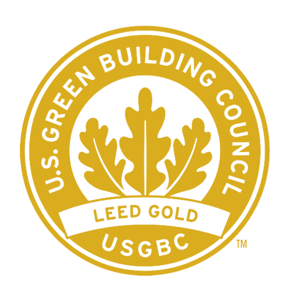 Symbol of LEED Gold Certification.